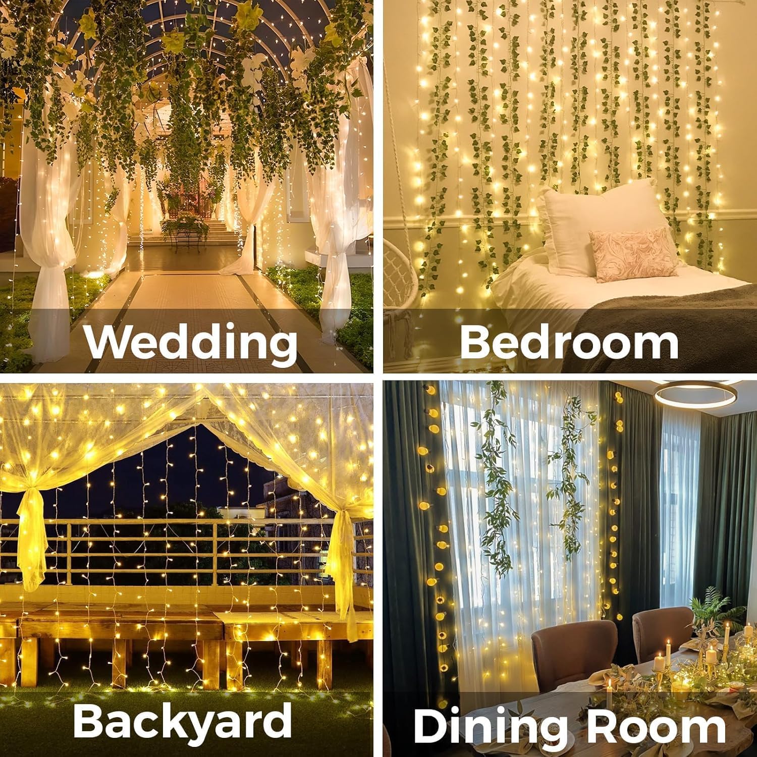 Curtain Lights For Bedroom 200 - Christmas Lights Outdoor review and price