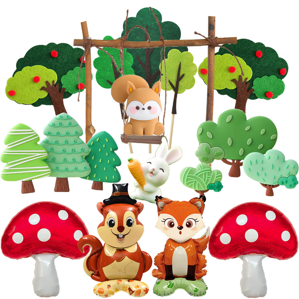 Woodland Cartoon Animal Cake D - Star Tree Topper review and price