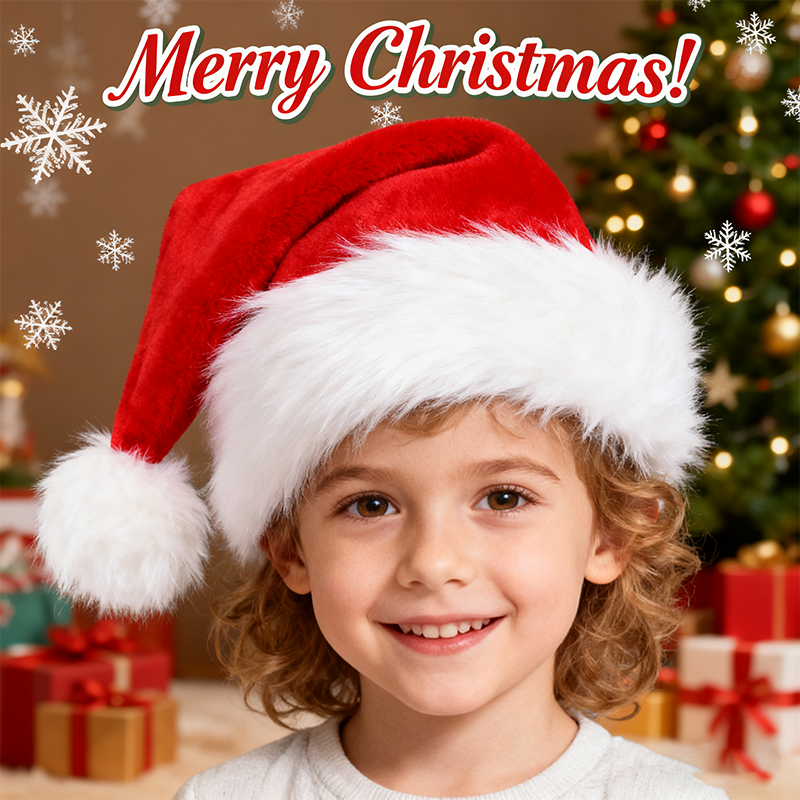 Christmas Santa Hat Xmas Long  - Santa Hat Plush review and price