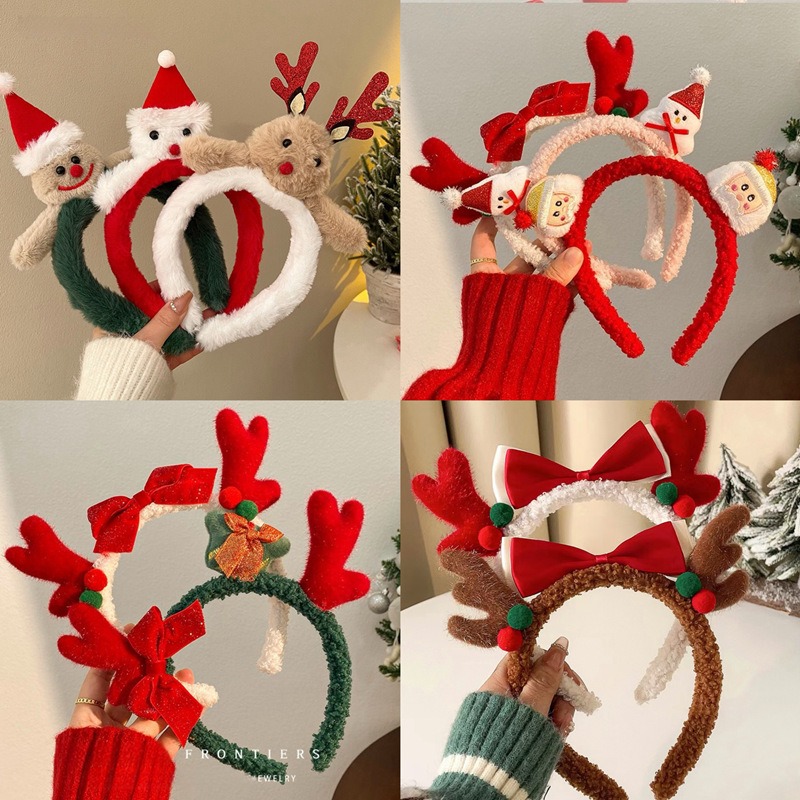 Christmas Santa Cute Bear Plus - Reindeer Antlers Headband review and price