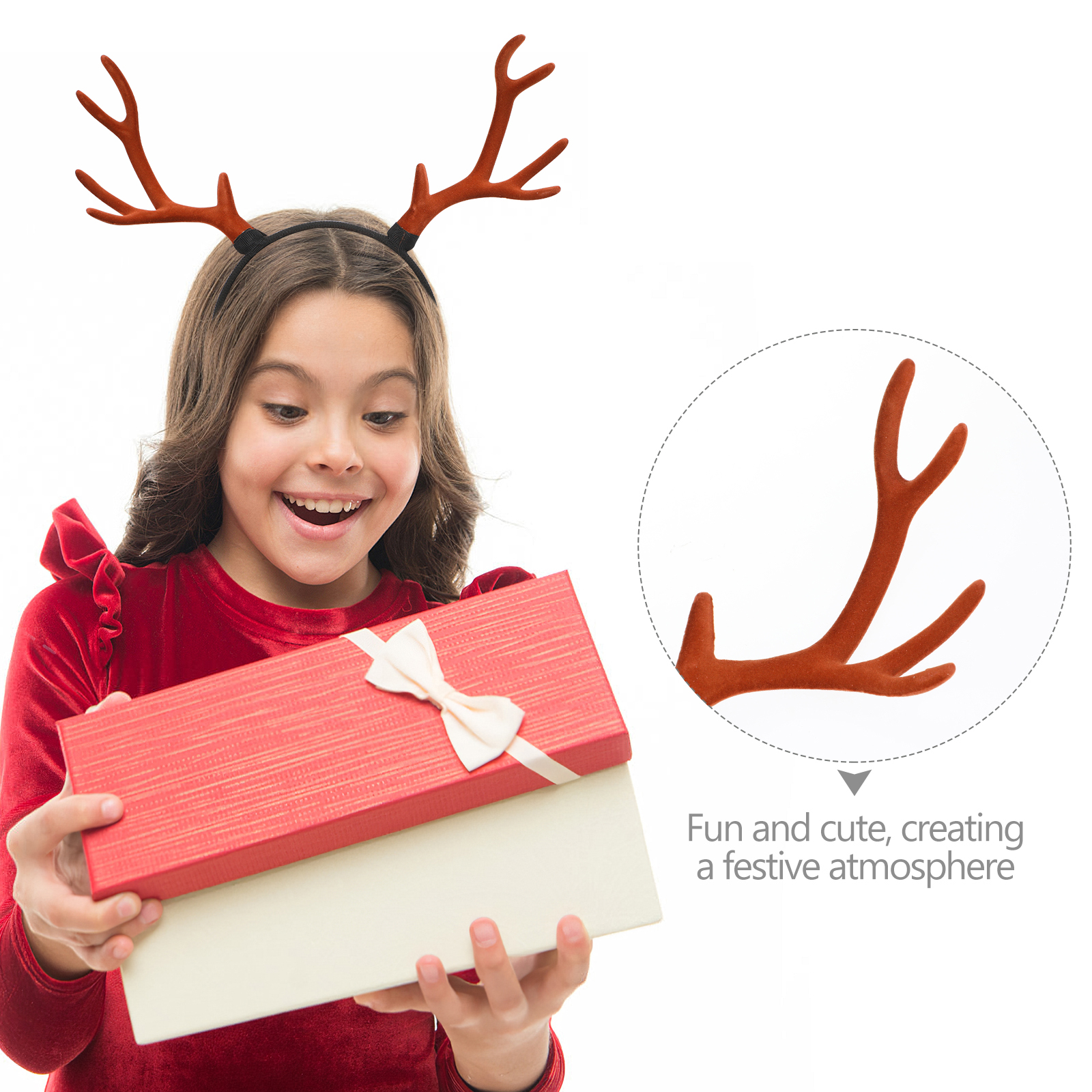 1pc Lovely Christmas Antler Ha - Reindeer Antlers Headband review and price