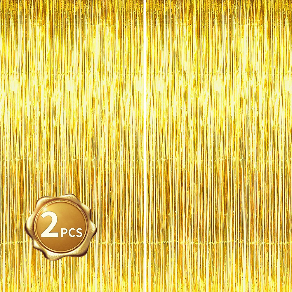 2Pack Gold Metallic Foil Tinse - Tinsel Garland Decoration review and price