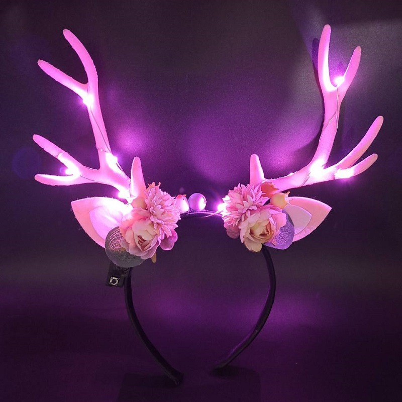 Reindeer Antlers Light up Head - Reindeer Antlers Headband review and price