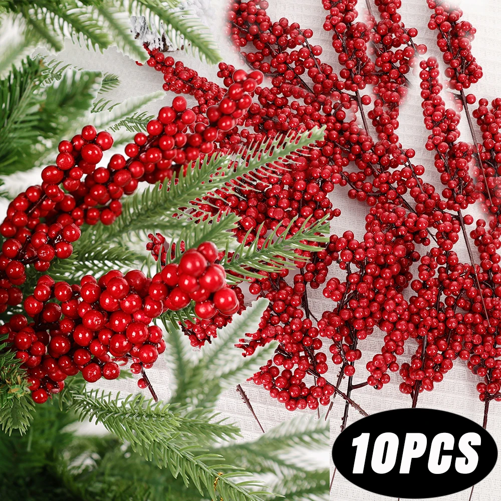 10/1Pcs Artificial Red Berries - Christmas Tree Artificial review and price