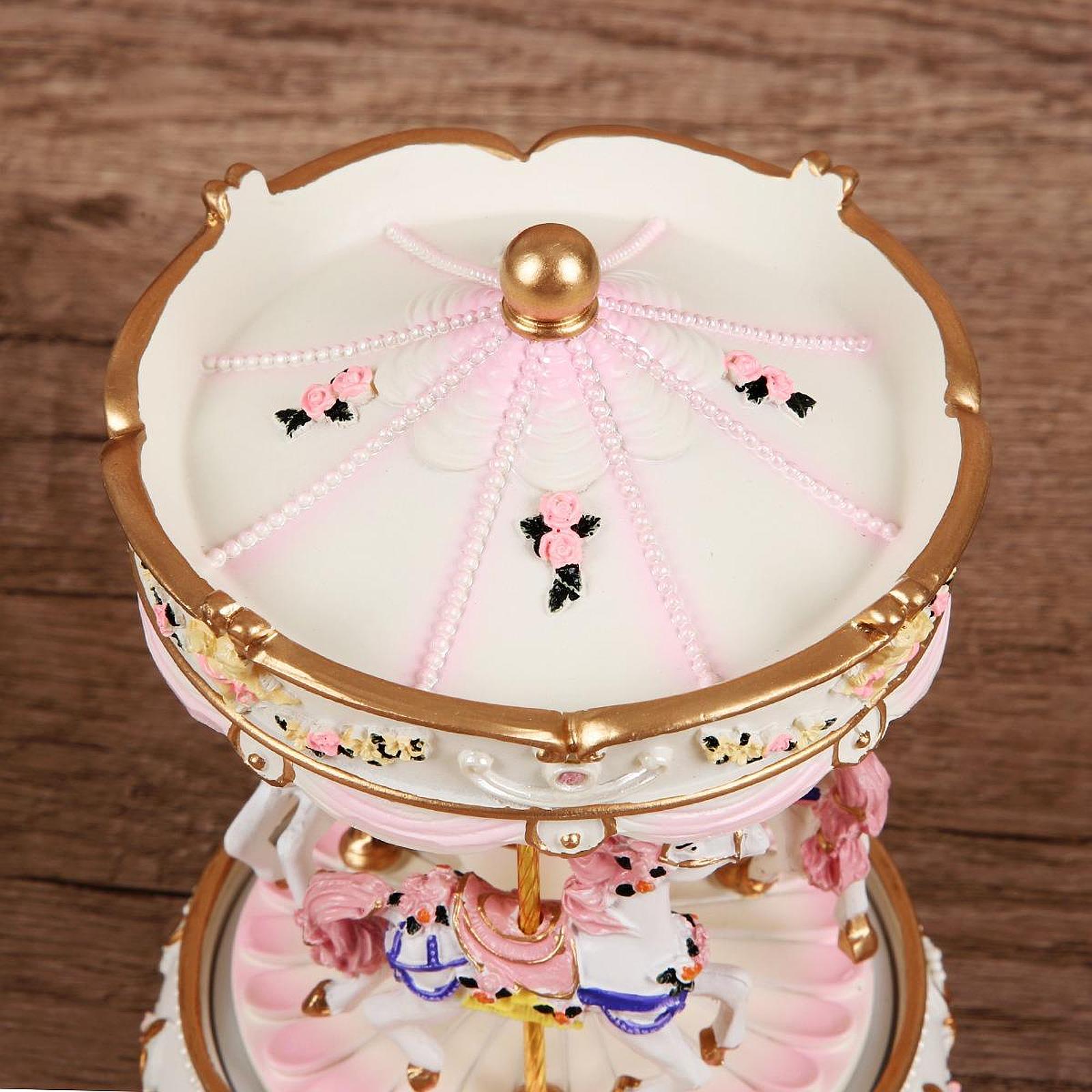 Handcrafted Resin Carousel Mus - Snow Globe Musical review and price