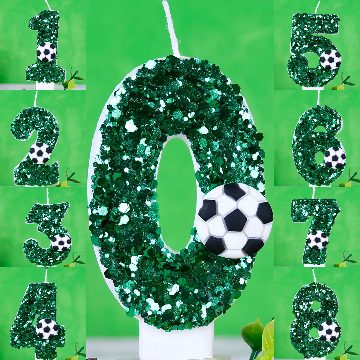 Boy Series 3D Green Football B - Holiday Candle Set review and price