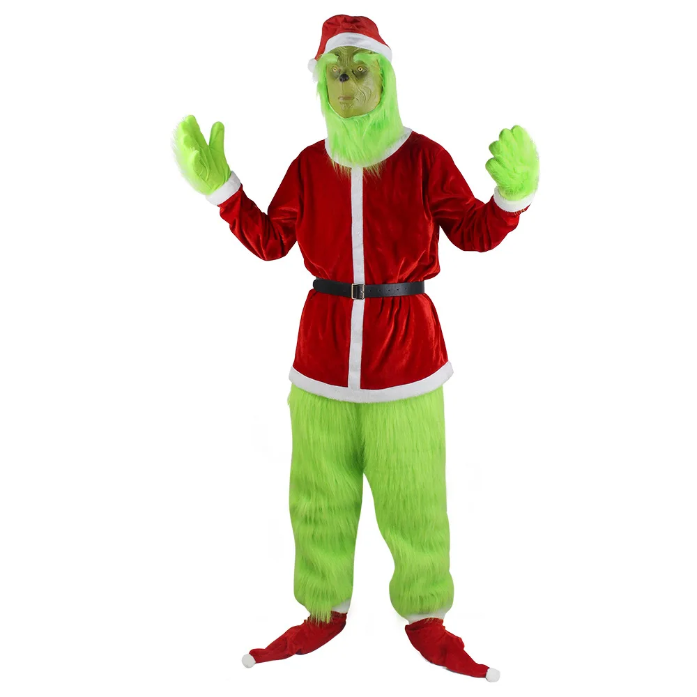 Merry Christmas Grinch Cosplay - Santa Hat Plush review and price