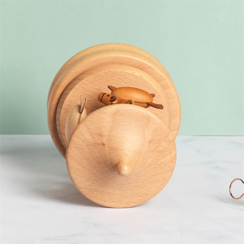 Wooden Carousel Music Box Orna - Snow Globe Musical review and price