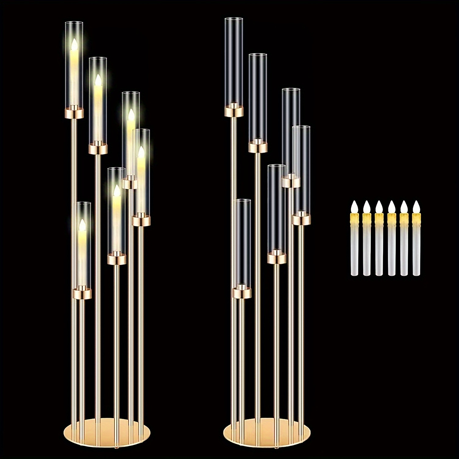 2 Sets Floor Candelabra 6 Arms - Holiday Candle Set review and price