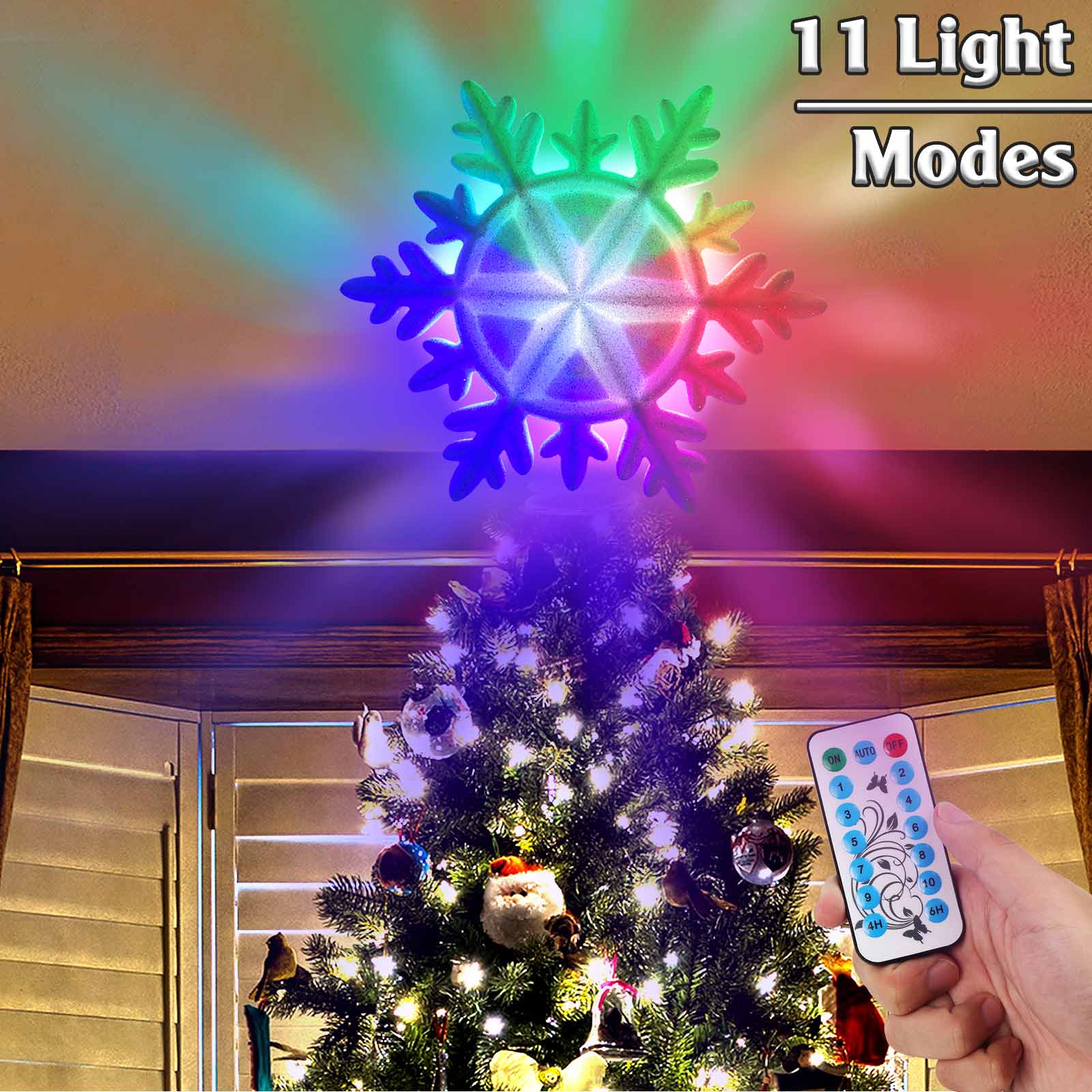 OurWarm Lighted Christmas Tree - Star Tree Topper review and price
