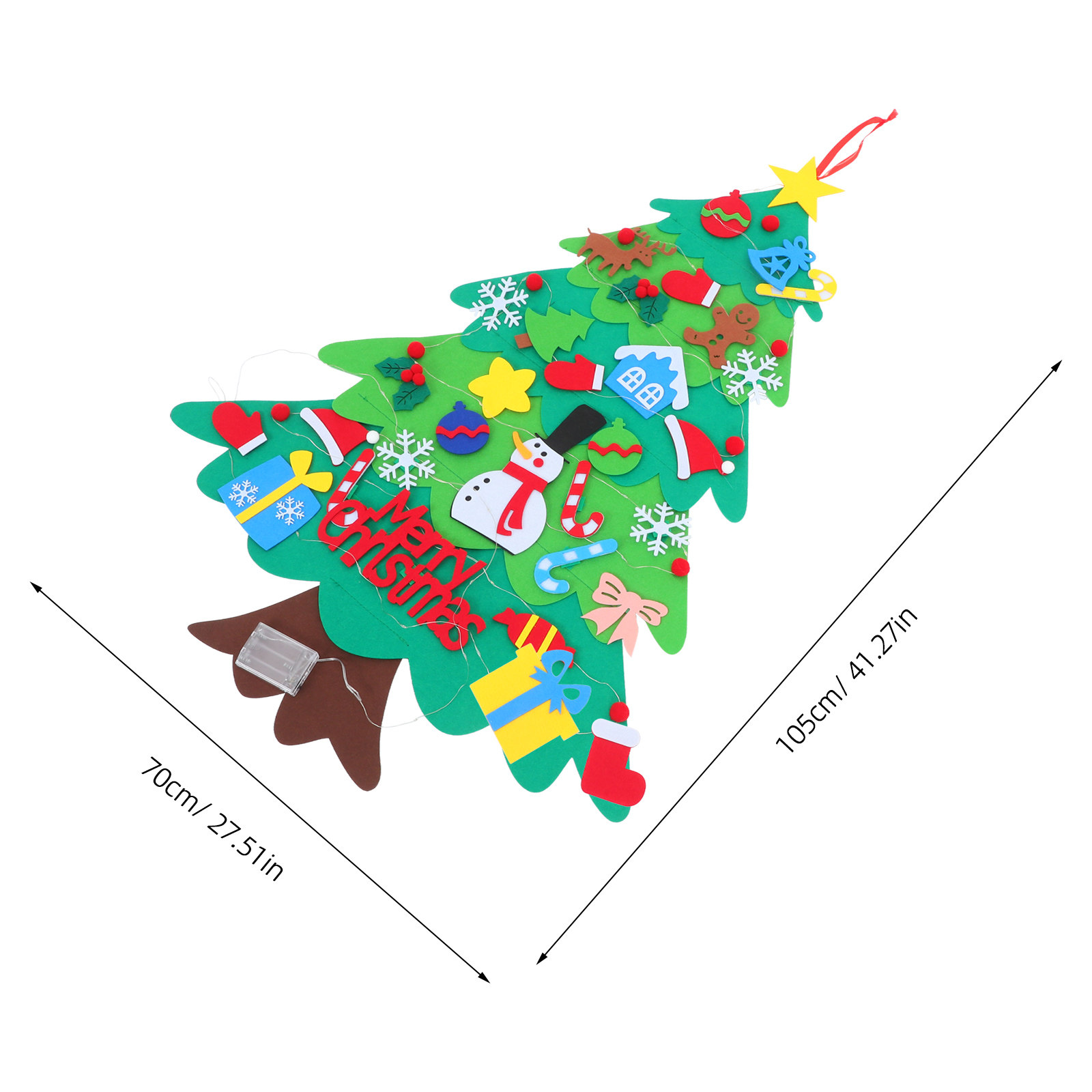1Set Felt Christmas Tree Wall  - Christmas Stocking Hanging review and price