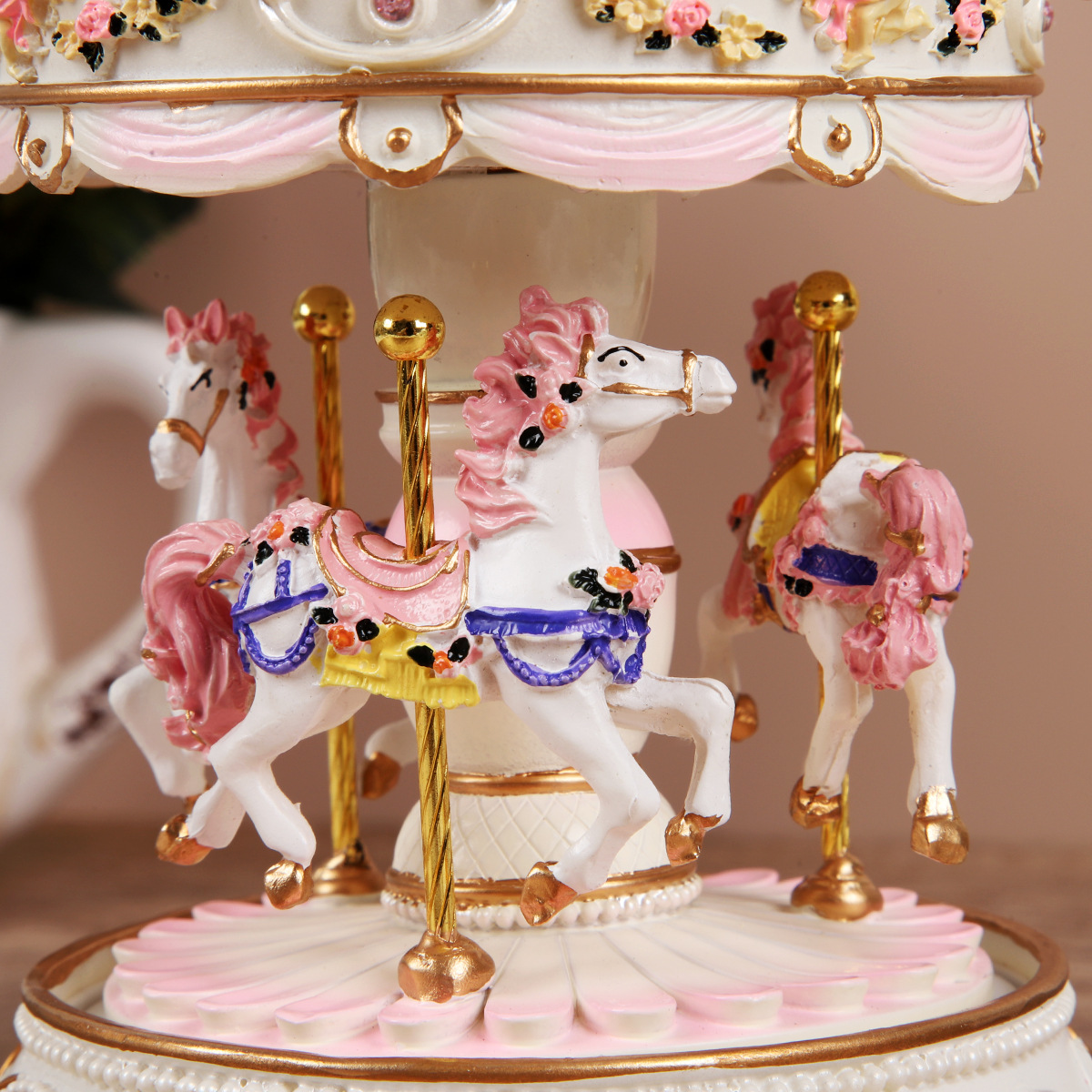 Luminous Carousel Music Box Mu - Snow Globe Musical review and price