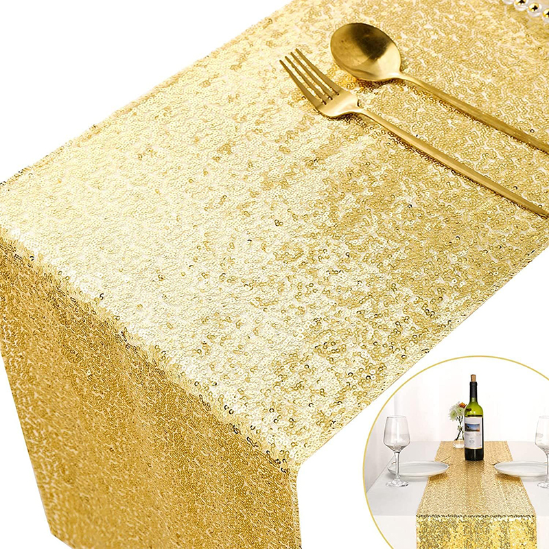 Golden Sequin Table Runner for - Christmas Table Runner review and price