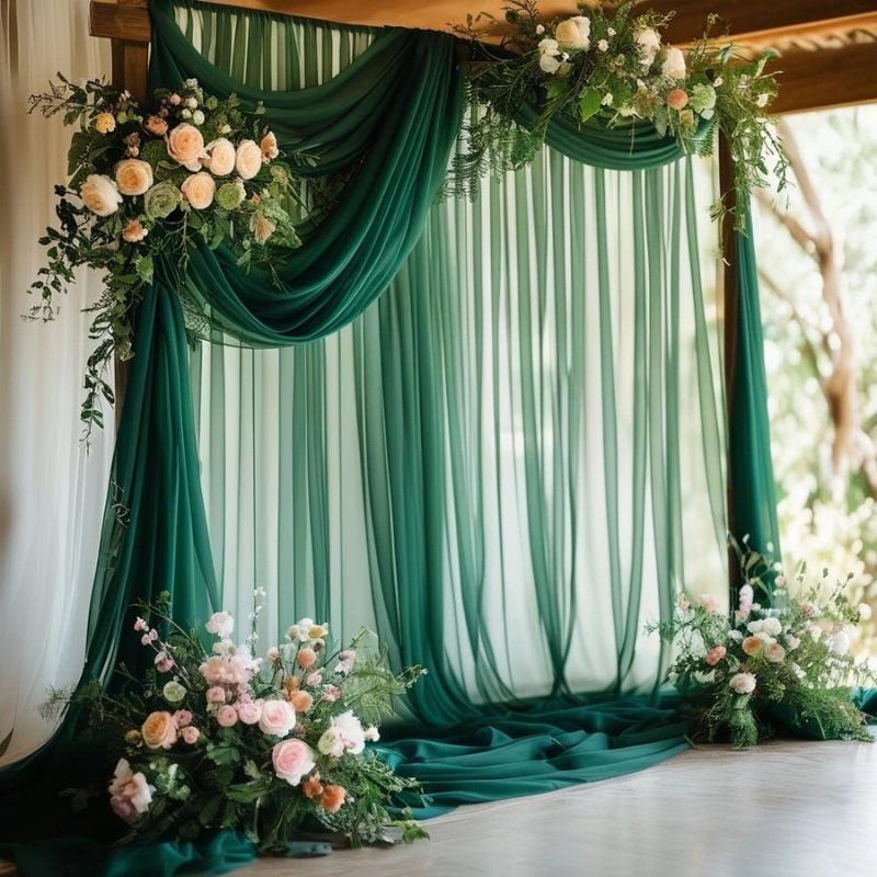 DIY Decor Dark Green Backdrop  - Christmas Table Runner review and price