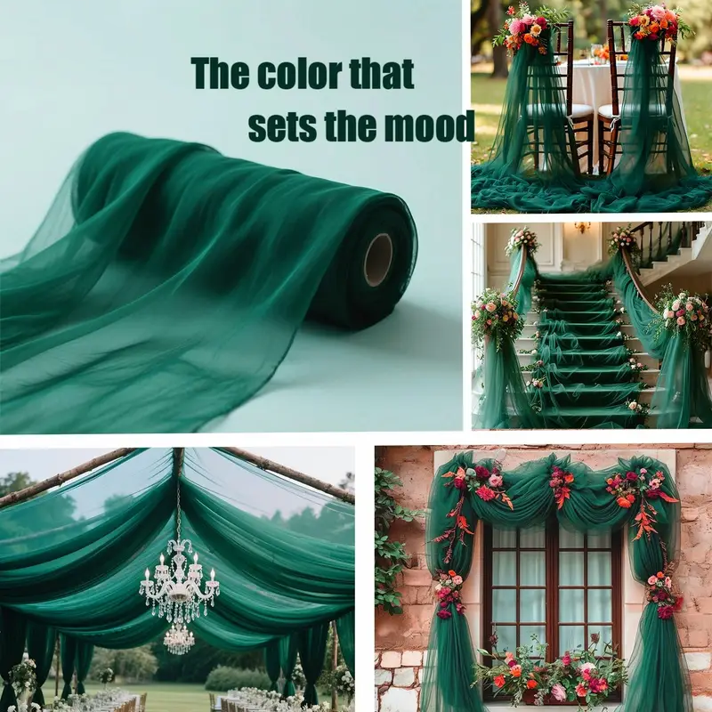 DIY Decor Dark Green Backdrop  - Christmas Table Runner review and price