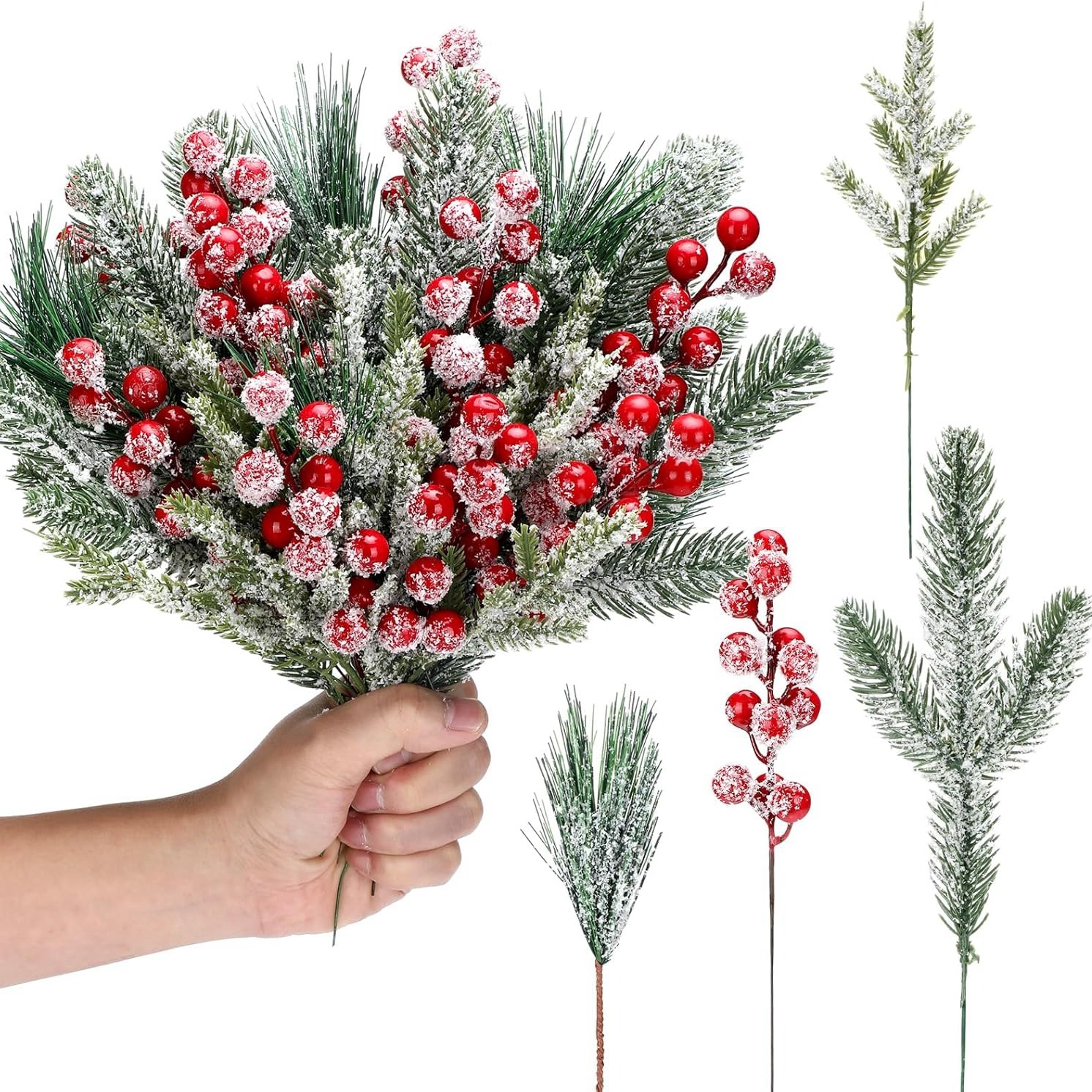 Artificial Snow White Pine Bra - Christmas Wreath Fake review and price