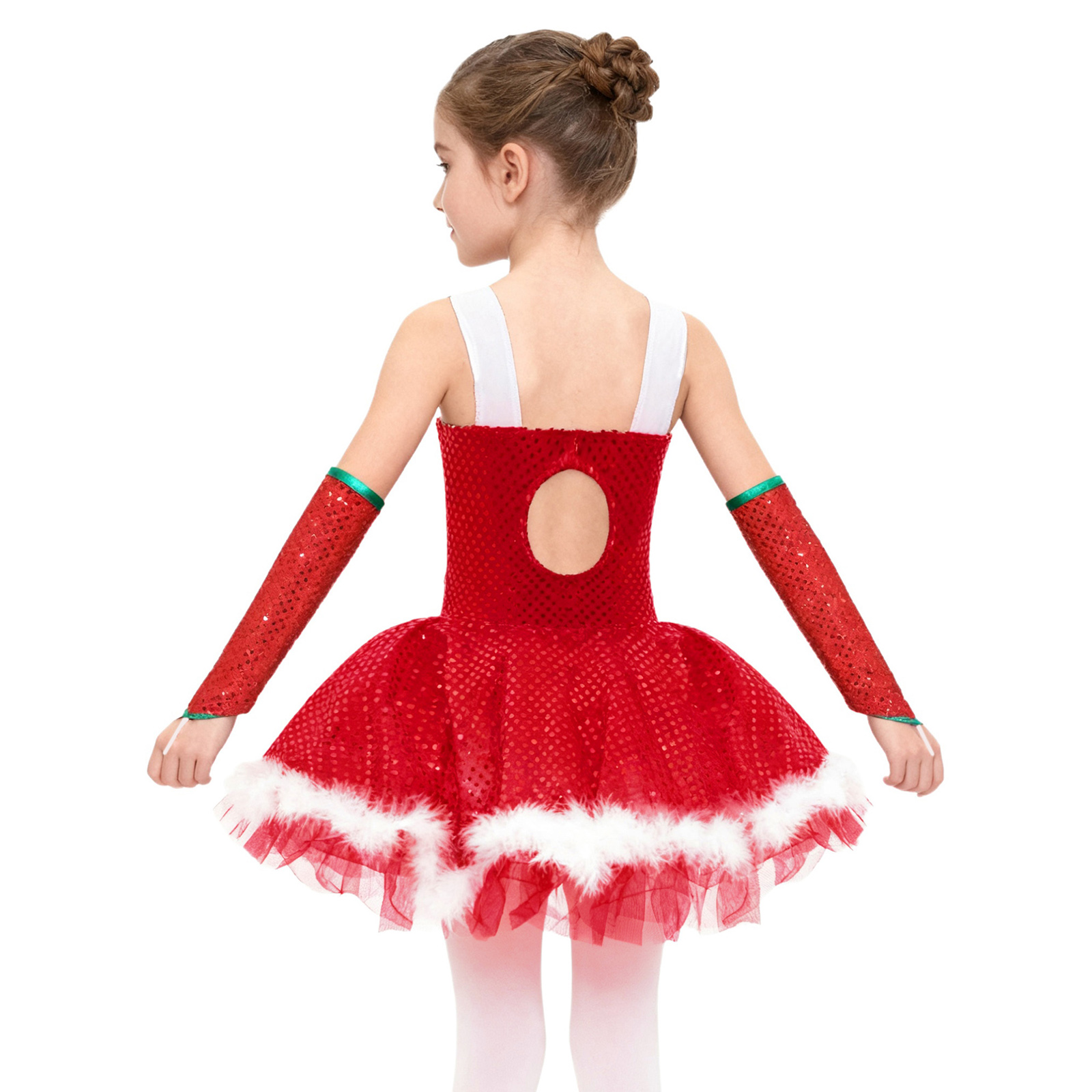 Kids Girls Christmas Figure Sk - Elf Costume Christmas review and price