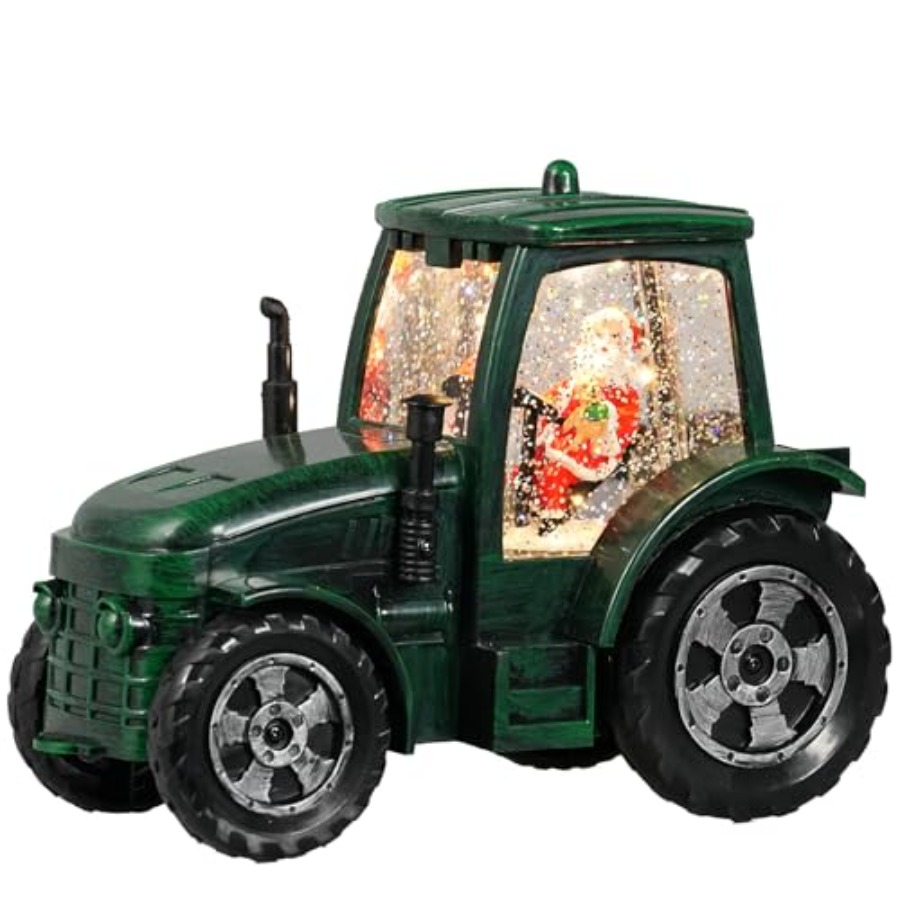 Christmas Snow Globe Tractor S - Snow Globe Musical review and price