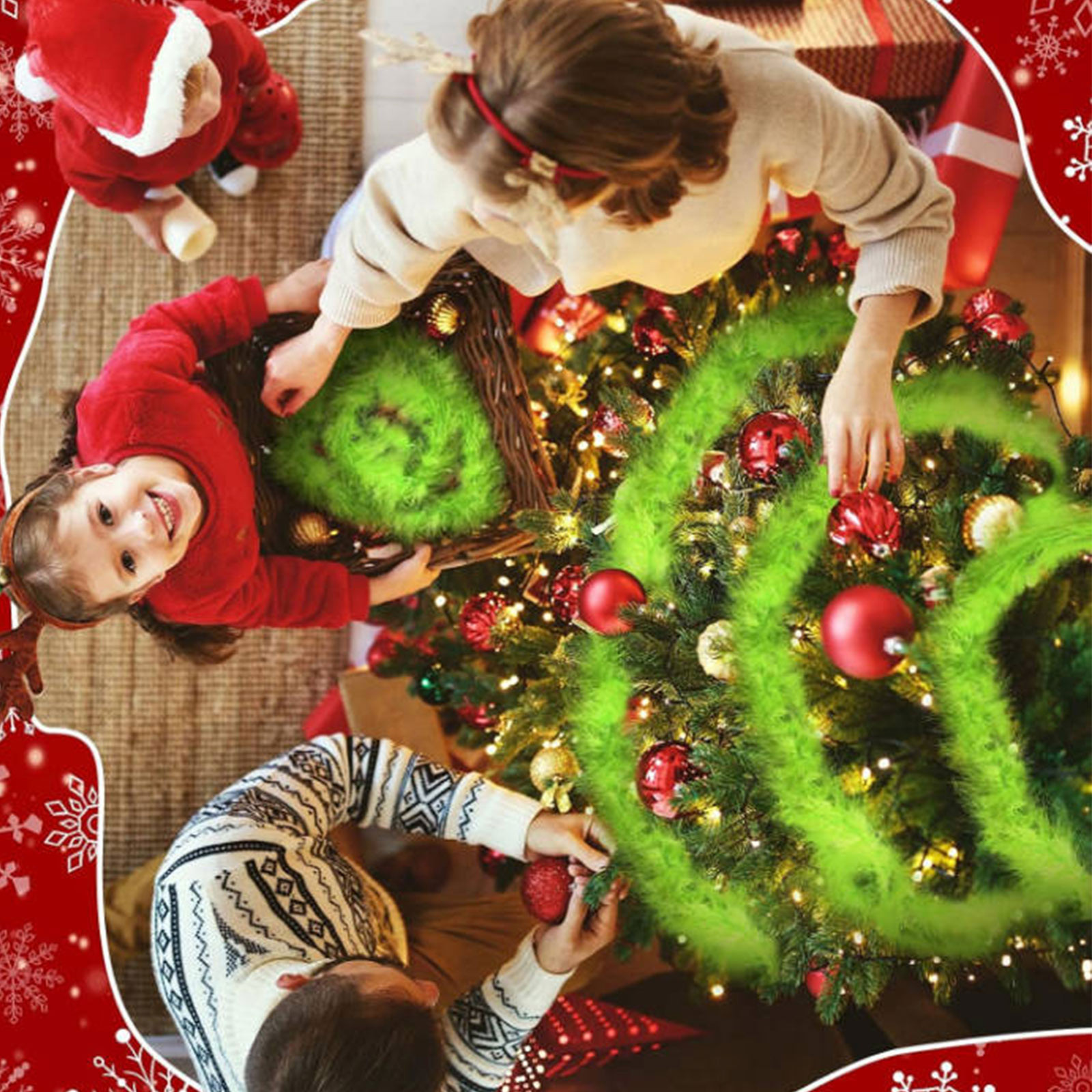 Christmas Garland 3 PCS 20 Fee - Tinsel Garland Decoration review and price