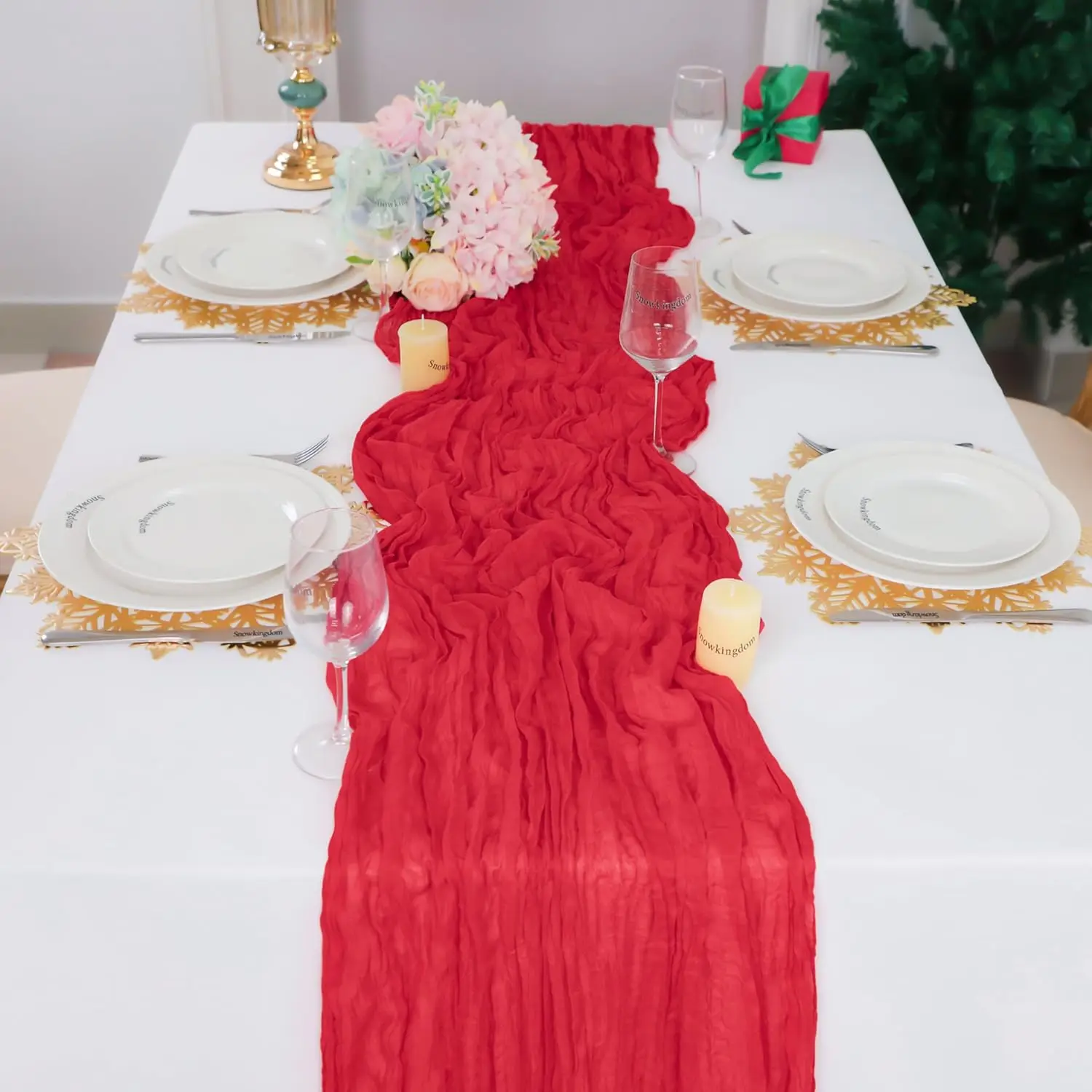 Valentine Red Long Table Runne - Christmas Table Runner review and price