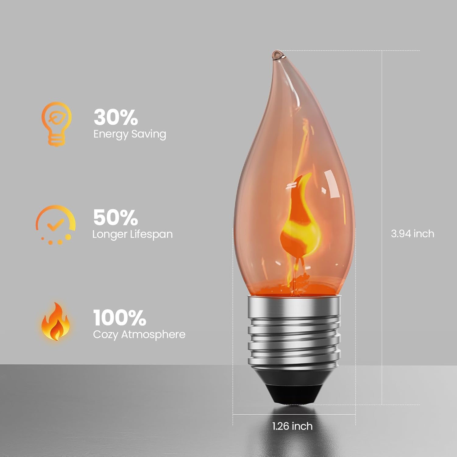 E26 Flame Light Bulbs, Flicker - Christmas Lights Outdoor review and price