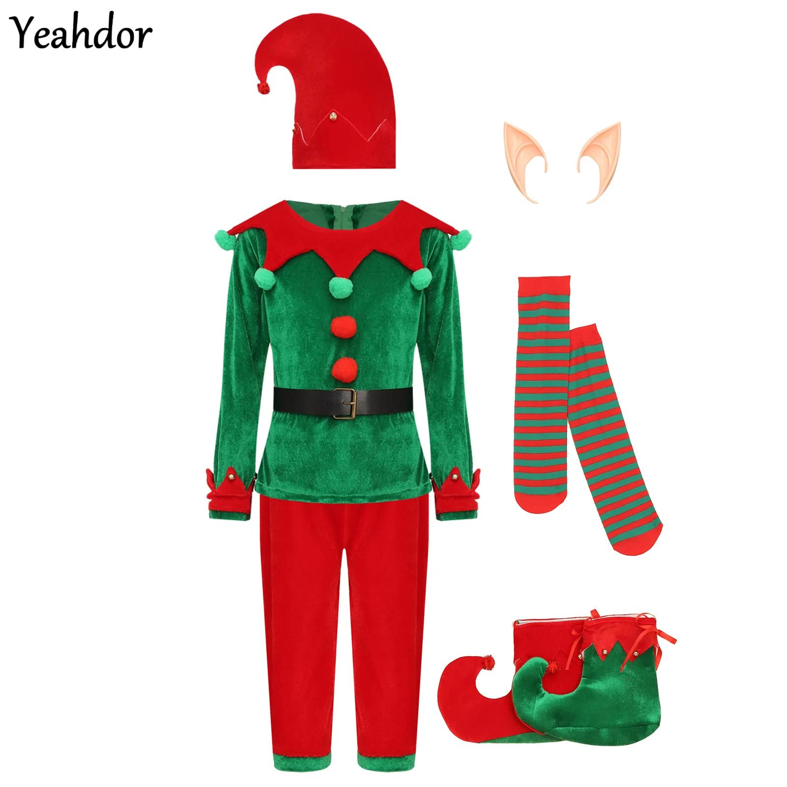 Boys Christmas Santa Claus Cos - Elf Costume Christmas review and price