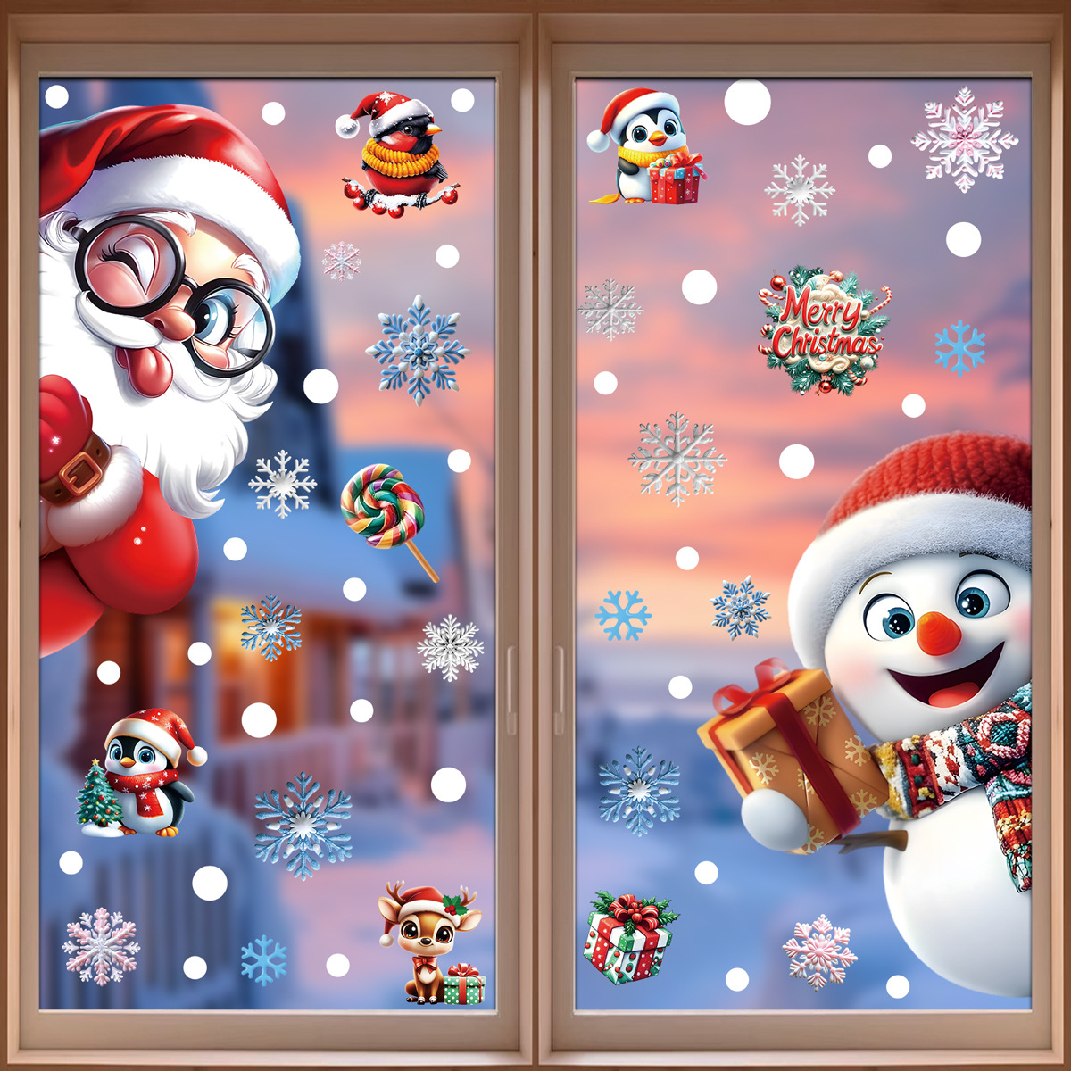 2025 Christmas Static Window C - Snowflake Window Decal review and price