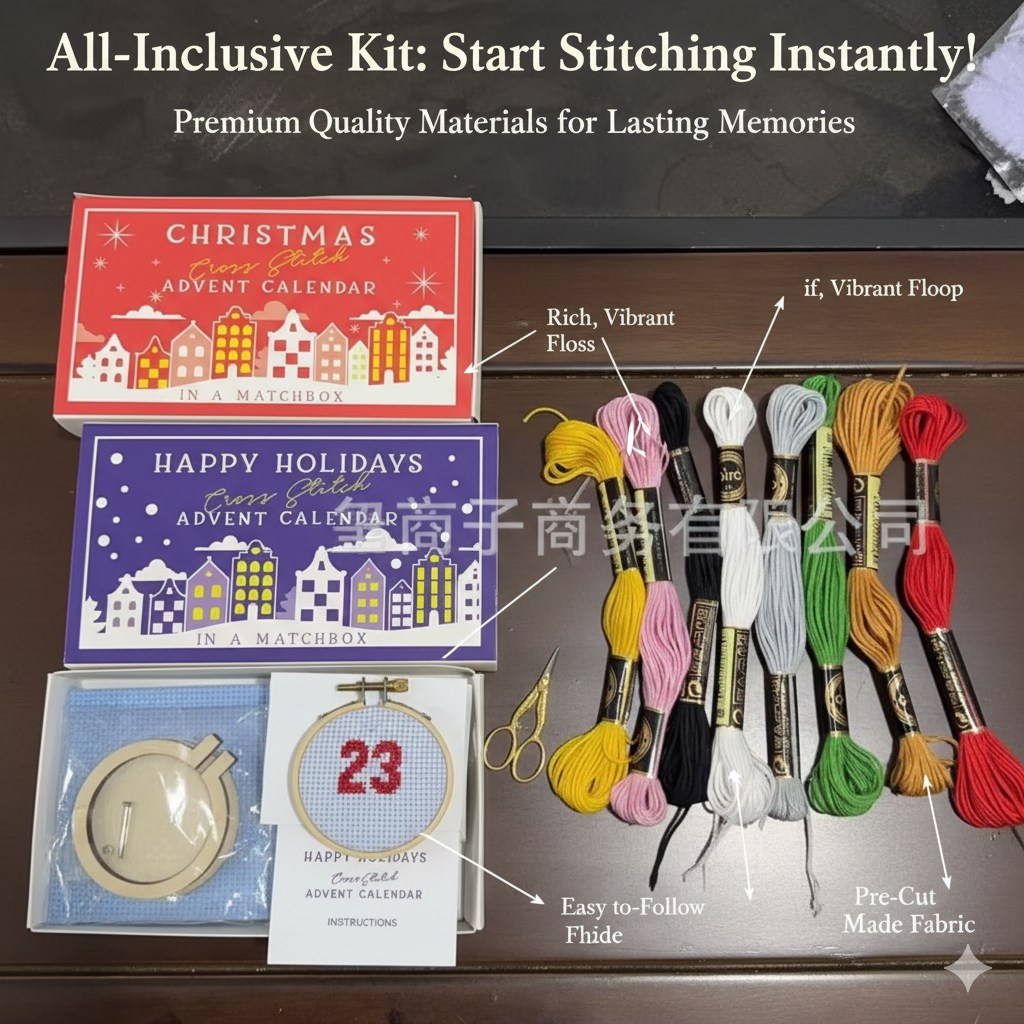 24 Days Countdown Cross Stitch - Advent Calendar Gift review and price