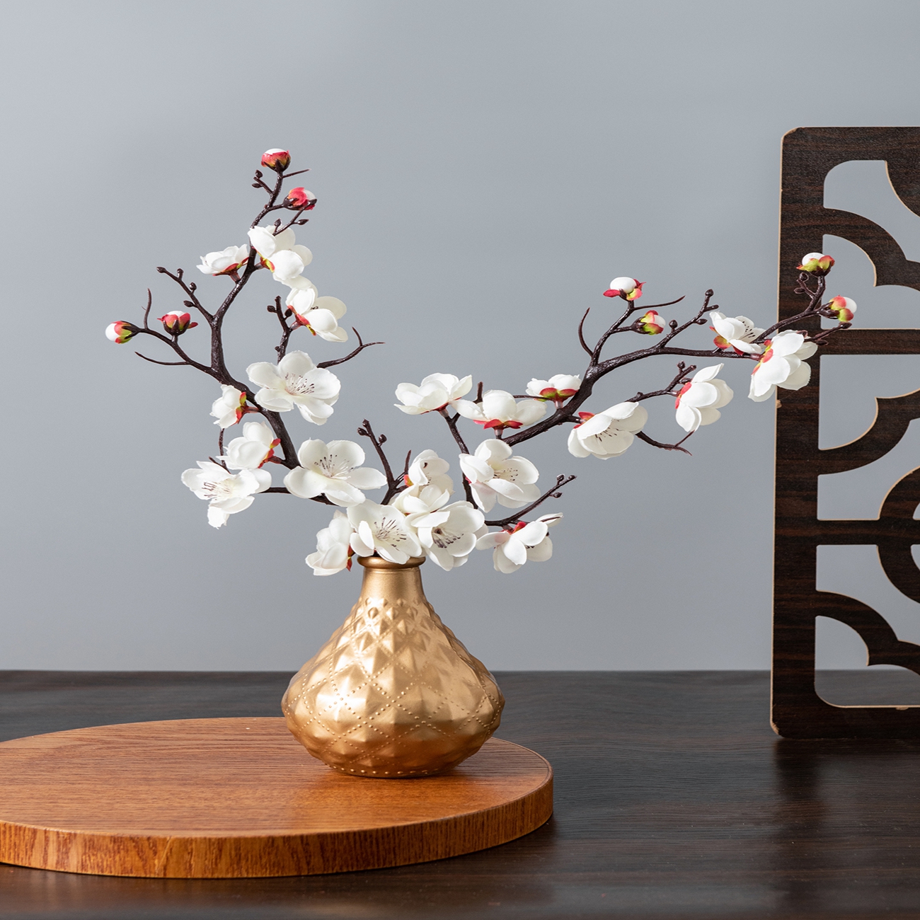 Artificial Flower Spring Plum  - Christmas Wreath Fake review and price