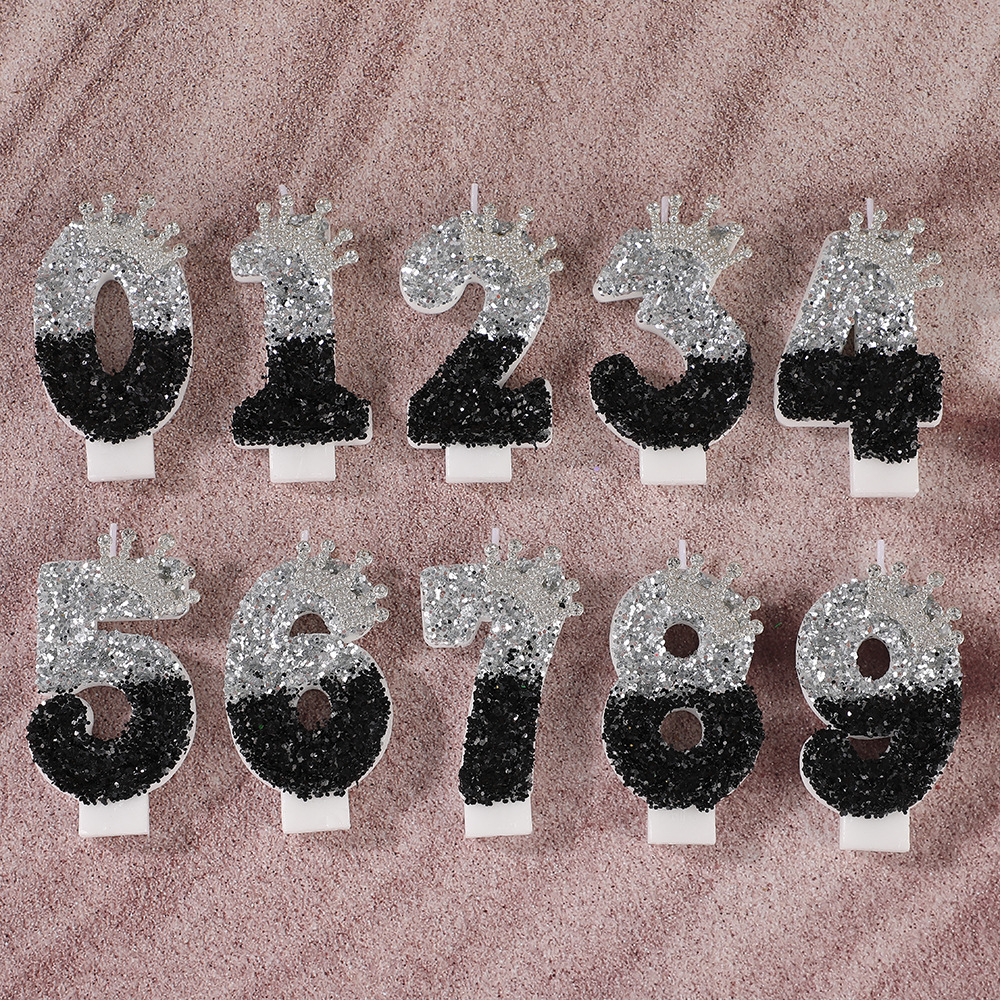 Black Silver Gradient Crown Ha - Holiday Candle Set review and price
